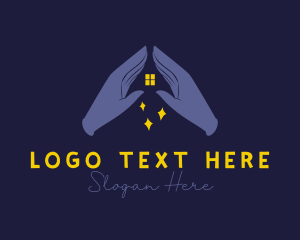 House - House Hands Magic logo design