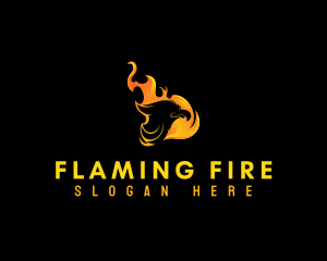 Flaming - Flaming Mythical Bird logo design