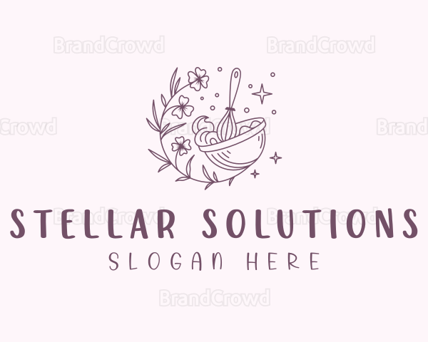 Floral Baking Whisk Logo