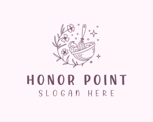 Floral Baking Whisk Logo