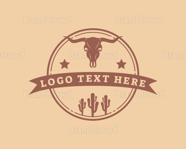 Old Western Longhorn Logo