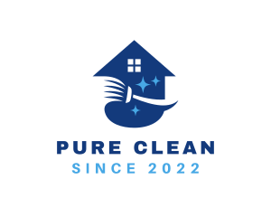 Housekeeper Mop Cleaning logo design