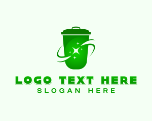 Recycling Bin - Garbage Waste Removal logo design