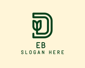 Organic - Environmental Letter D logo design