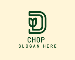 Green - Environmental Letter D logo design