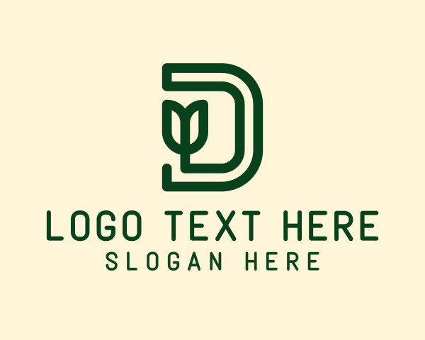 Sustainable - Environmental Letter D logo design