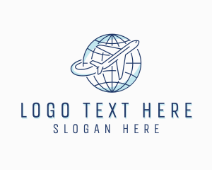 Forwarding - Airplane Freight Logistics logo design