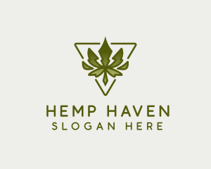 Hemp - Hemp Cannabis Leaf logo design