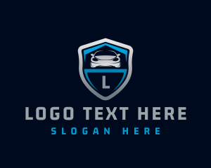 Detailing - Sports Car Shield Vehicle logo design