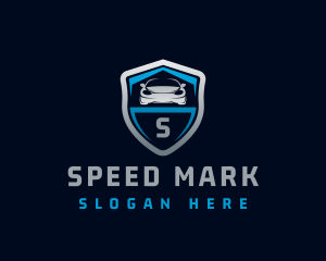 Sports Car Shield Vehicle logo design