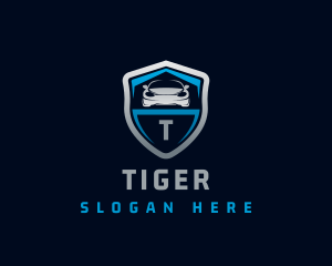 Sports Car - Sports Car Shield Vehicle logo design