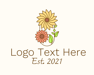 Minimalist - Spring Flower Garden logo design