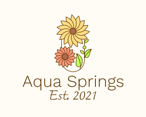 Spring Flower Garden  logo design
