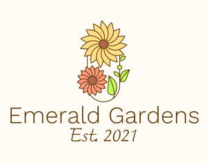 Spring Flower Garden  logo design