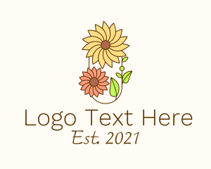 Botanist - Spring Flower Garden logo design