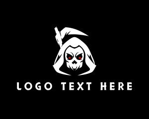 Dark - Creepy Grim Reaper logo design