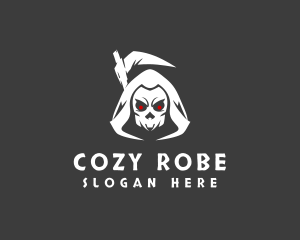 Robe - Creepy Grim Reaper logo design