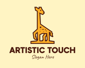 Tall Yellow Giraffe logo design