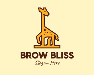 Tall Yellow Giraffe logo design