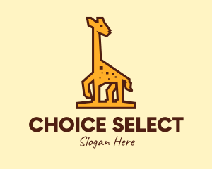 Tall Yellow Giraffe logo design