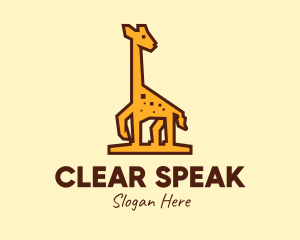 Tall Yellow Giraffe logo design