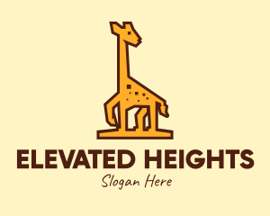 Tall - Tall Yellow Giraffe logo design