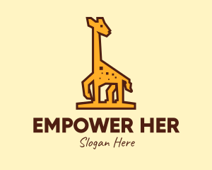 Tall Yellow Giraffe logo design