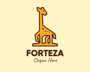 Tall Yellow Giraffe logo design