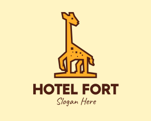 Tall Yellow Giraffe logo design