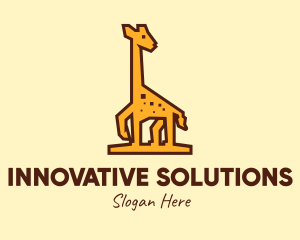 Tall Yellow Giraffe logo design