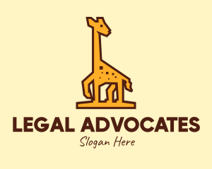 Tall Yellow Giraffe logo design