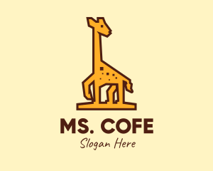 Tall Yellow Giraffe logo design