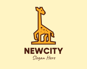 Tall Yellow Giraffe logo design