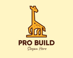 Tall Yellow Giraffe logo design