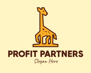 Tall Yellow Giraffe logo design