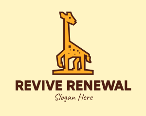 Tall Yellow Giraffe logo design