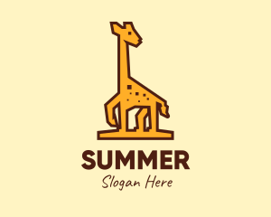 Tall Yellow Giraffe logo design