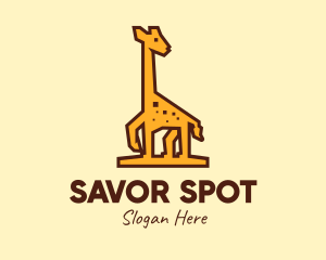 Tall Yellow Giraffe logo design