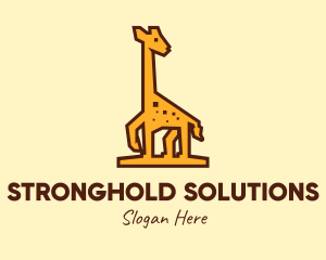 Tall Yellow Giraffe logo design