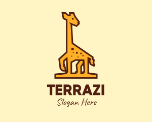 Tall Yellow Giraffe logo design