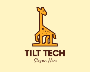 Tall Yellow Giraffe logo design