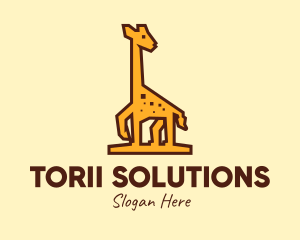 Tall Yellow Giraffe logo design