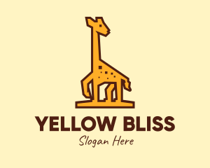 Tall Yellow Giraffe logo design