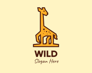 Tall Yellow Giraffe logo design