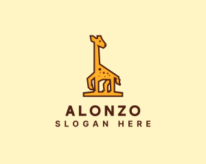 Tall Yellow Giraffe logo design