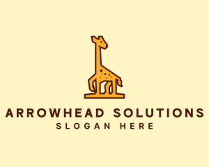 Tall Yellow Giraffe logo design