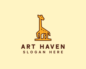 Tall Yellow Giraffe logo design