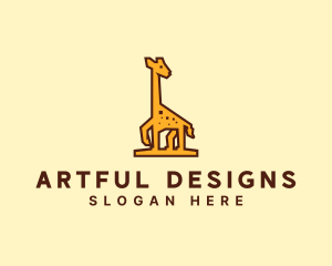 Tall Yellow Giraffe logo design