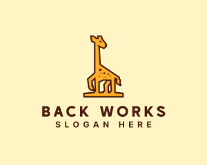 Tall Yellow Giraffe logo design