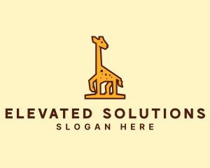 Tall Yellow Giraffe logo design